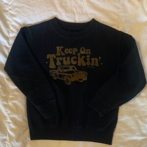 EUC sawyer 'Keep On Truckin'' crewneck Sweatshirt